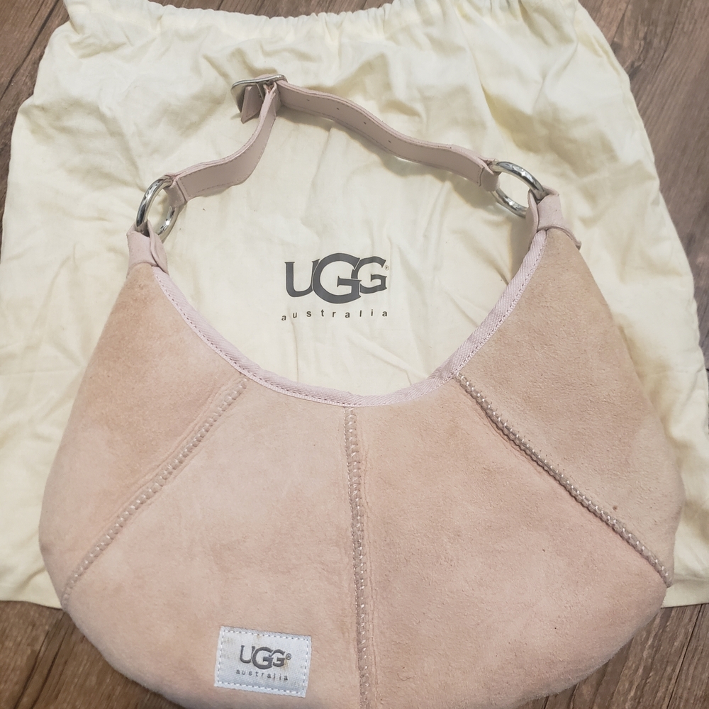 UGG Blush Suede Hobo Bag